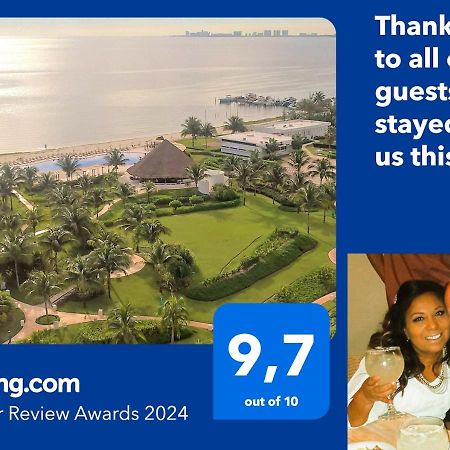 Swim The Caribbean & Work With A View Apartment Cancun Luaran gambar