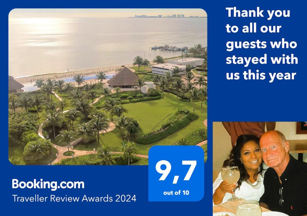 Swim The Caribbean & Work With A View Apartment Cancun Luaran gambar